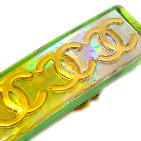 Auth nel Hair Clip Hairpin Barrette Yellow Gold - Picture 4 of 4